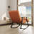 Casual Folding Rocking Chair Upholstered-1984914245