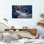 "Blue Forest", reproduction d'art sur toile, ensemble de 1
