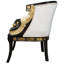 Fauteuil demi-tonneau Graceful Swans