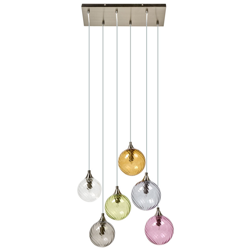 6 - Light Natural Cluster Pendant