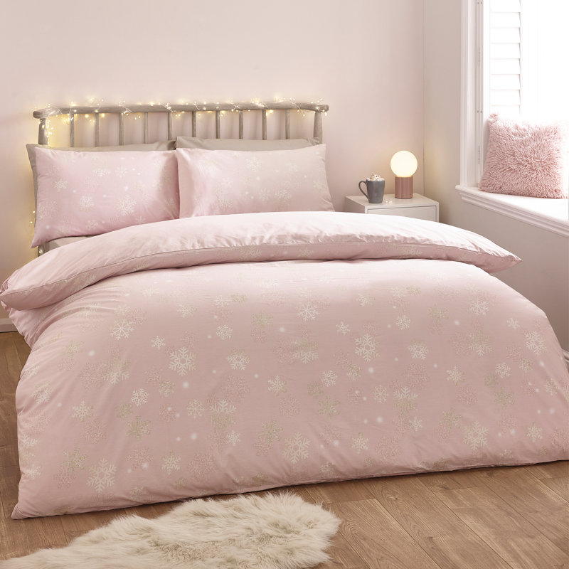 Baby It's Cold Outside Reversible Duvet Cover Set, Single Duvet Cover + 1 Standard Pillowcase