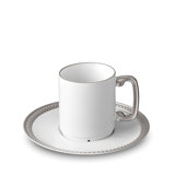 Soie Tressee Platinum Espresso Cup & Saucer