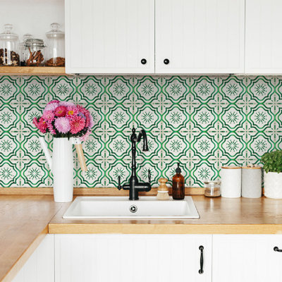 5'' W x 5'' L Vinyl Peel and Stick Mosaic Tile