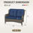 Meikel 49'' Wide Straight Wicker Loveseat with Cushions-700311639