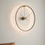 Ombra Solid Wood Skeleton Wall Clock-374185156