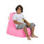 Fauteuil à billes Modern Garden, rose uni, 15,7 po x 25,6 po x 9,8 po | 100% polyester, imperméable | 100% mousse de styromousse originale, capacité de poids maximale: 440 lb | Double système de fermeture à glissière caché, parfait pour la détente en plein air-1520140086