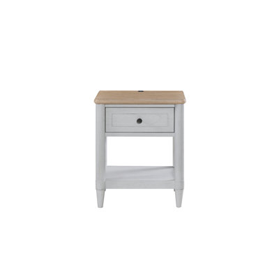 Petite table de chevet pour adolescent - ciment et sable