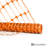Fencer Wire Orange Plastic Fencing Roll With Mesh Size 1.6" X 3.9"