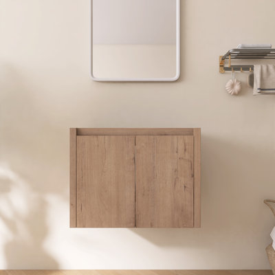 24" Wall Mounted Bathroom Only Vanity without Top