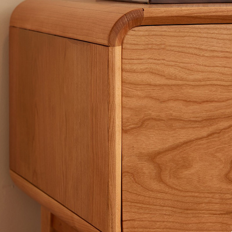 Meuble télé simple et moderne en cerisier