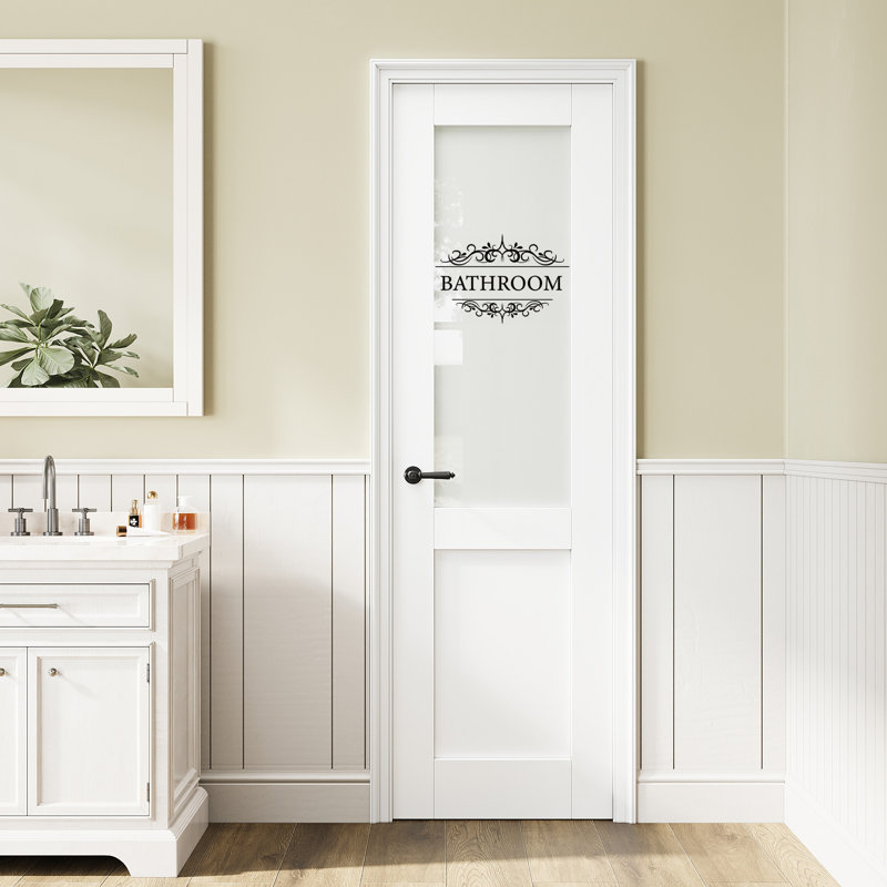 Porte standard de salle de bain, 32 po x 96 po