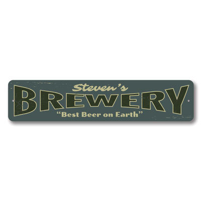 Brewery Aluminum Sign