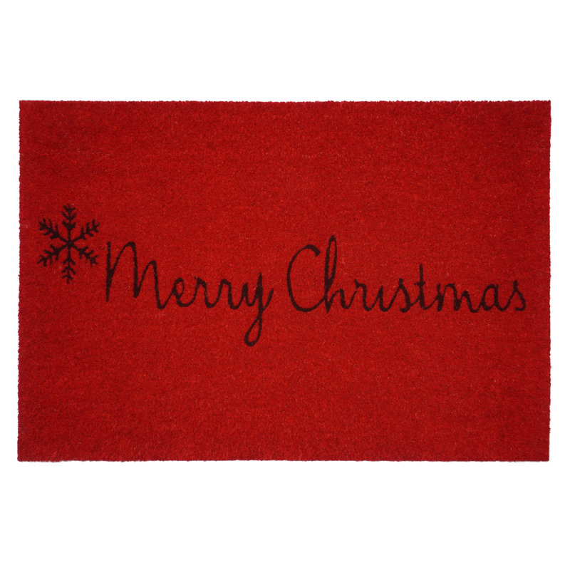 Tapis d'extérieur antidérapant Merry Christmas, Rectangle de 2 pi x 3 pi