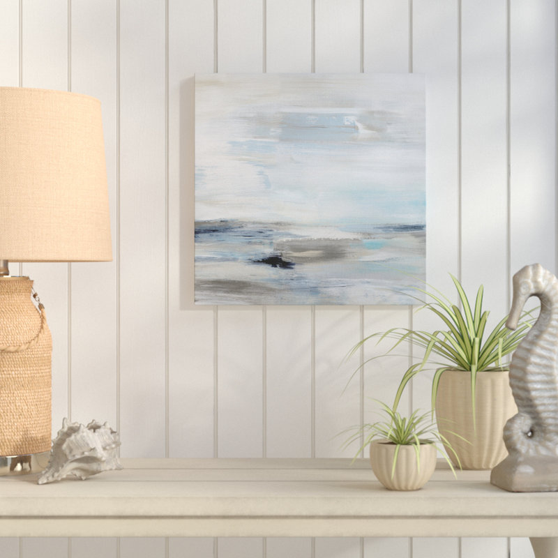 « golfe flux », impression sur toile, H 32 po x l 32 po x P 1,5 po, Toile tendue