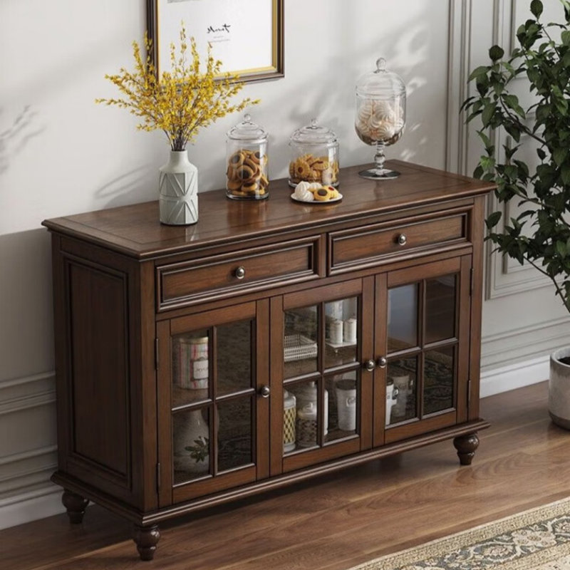 Buffet en verre American Country Style