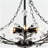 6-head Black Flower Branch Dining Chandelier