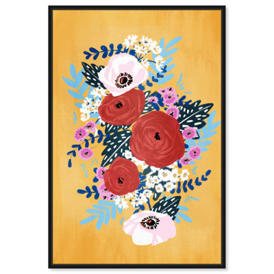 Reproduction d'art moderne sur toile, "Modern Flowers" par Art Remedy
