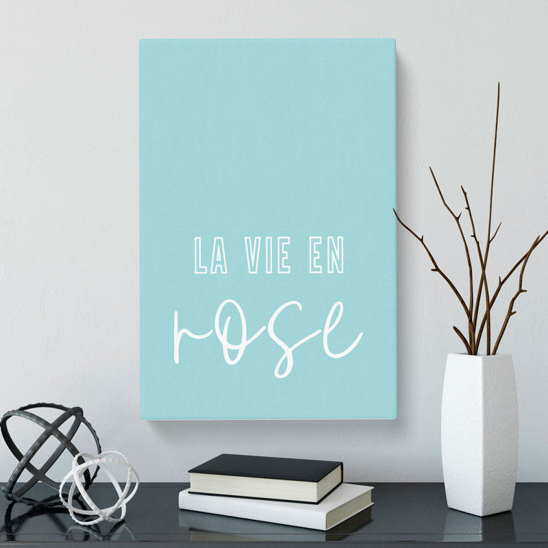 La Vie En Rose V2 - Wrapped Canvas Print, 50cm H x 35cm W x 3cm D