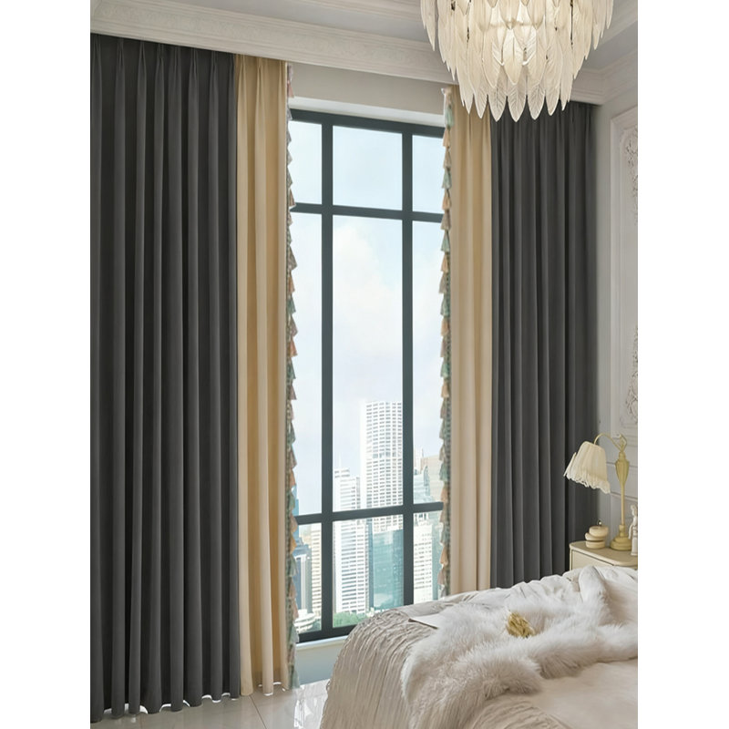 Paire de rideaux obscurcissant en polyester Anjolee, L 83 po x L 91 po