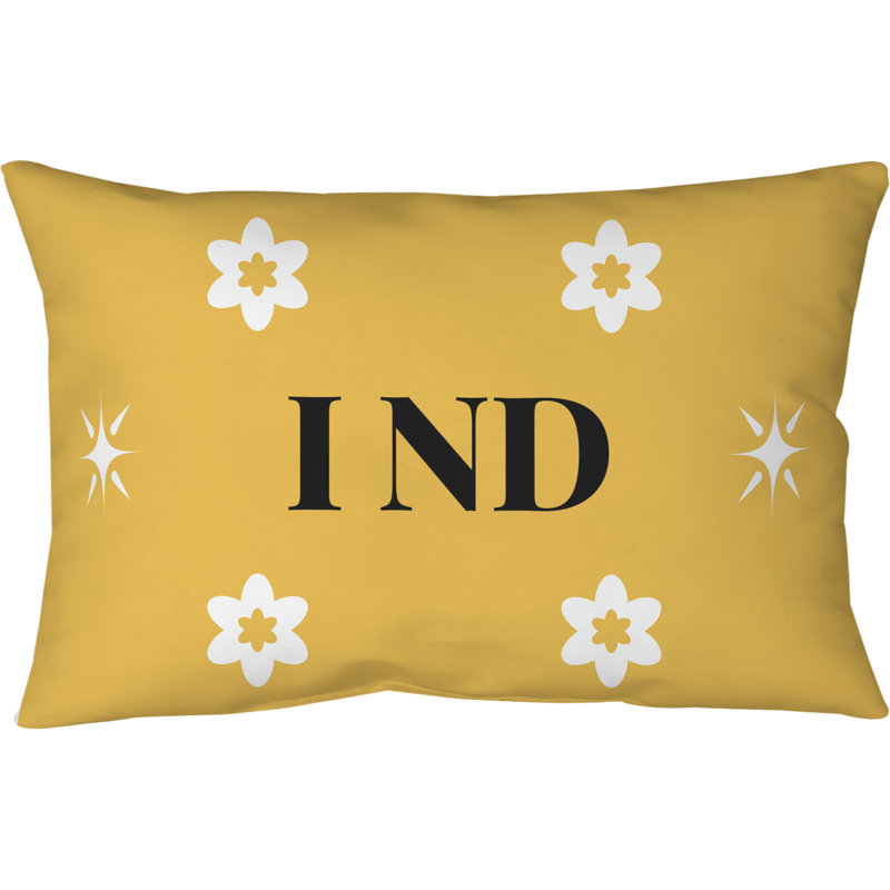Coussin en coton croisé 20 pouces x 14 pouces Indianapolis