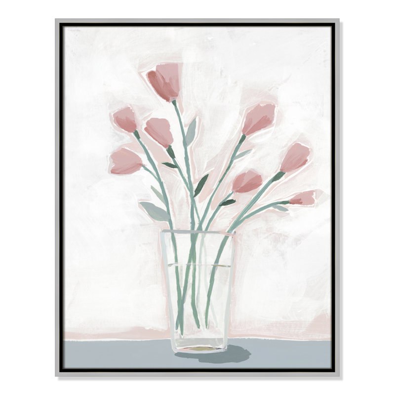 For the Spring Nymph - reproduction d'art, H 29,5 po x l 23,5 po x P 2 po, Toile avec cadre argenté