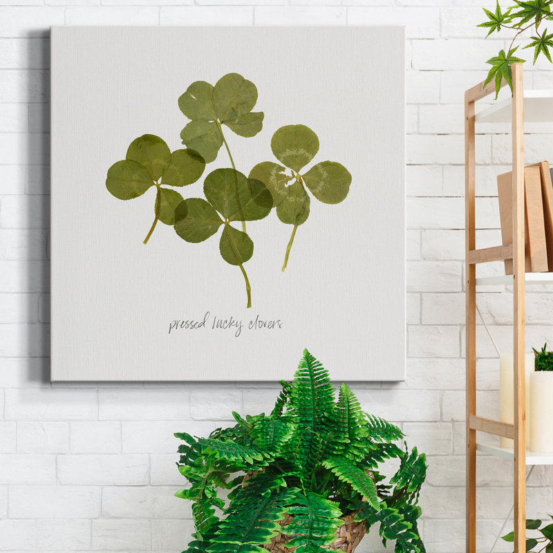 Toile tendue pressée Clover I-Premium Gallery - prête à être accrochée, H 10 po x l 10 po x P 1 po