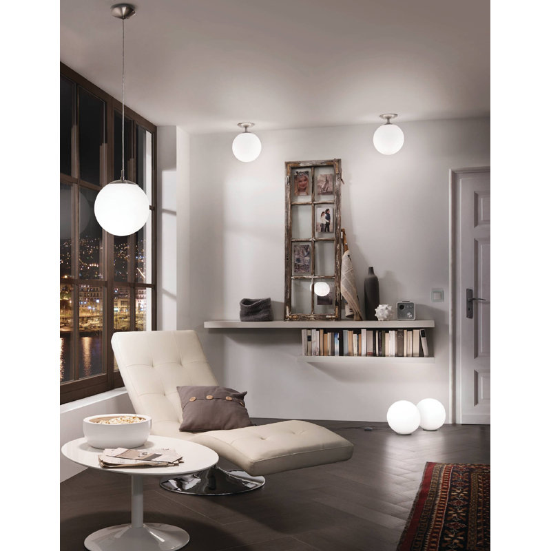 Lampe de table Mia, H 10,25 po x l 9,84 po x P 9,84 po, Argent