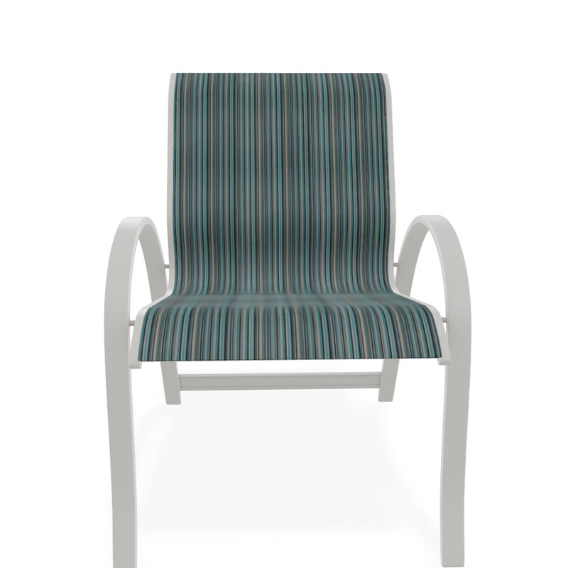 Aruba Outdoor Dining Armchair, Snow