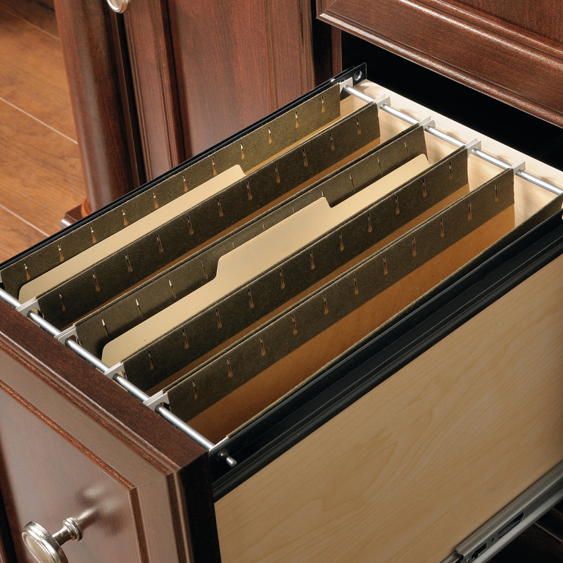 Rameka Computer Desk with Hutch, Select Cherry
