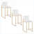 White Seat/ Gold Frame