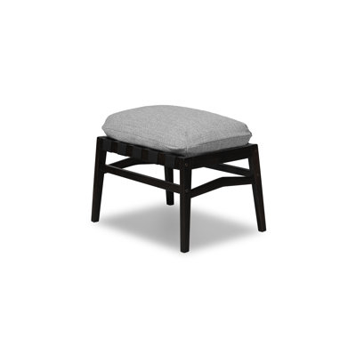 Mid Century Solid Wood Ottoman