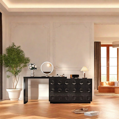 Commode moderne de qualité supérieure noire