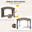 11 Ft. W x 11 Ft. D Steel Pergola with PVC-Coated Polyester Canopy-95024903