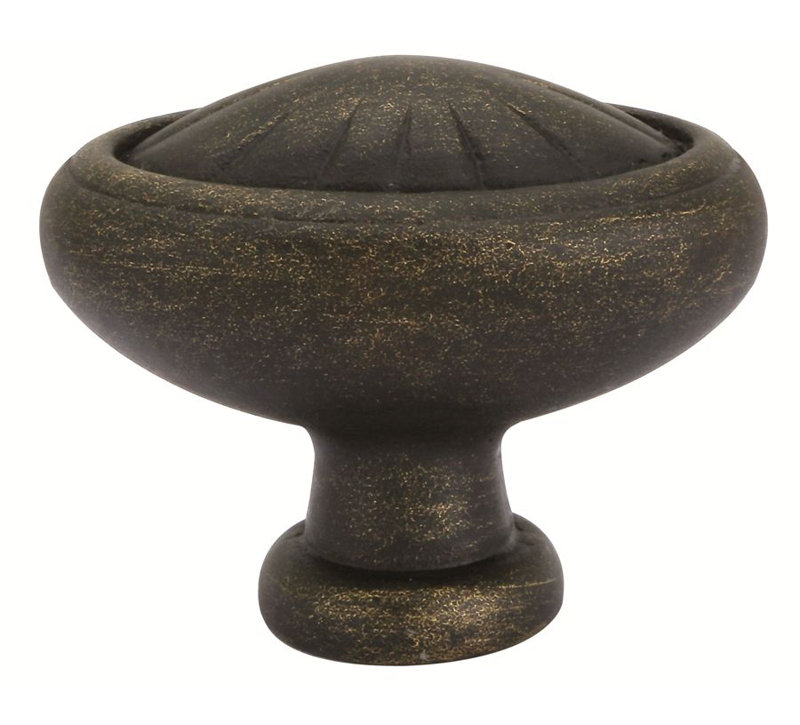 Emtek Tuscany Bronze Egg Cabinet Knob, Medium Bronze Patina, 1.25" H x 1.25" W x 1.25" D