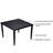 5-Piece Outdoor Patio Modern Dining Set including 4 Swivel Rockers Chair and 40" Square Dining Table