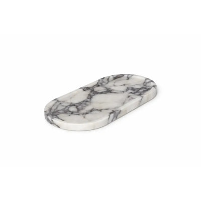 Darbonne Oval Calacatta Natural Marble Tray Medium 11.81" X 5.91"