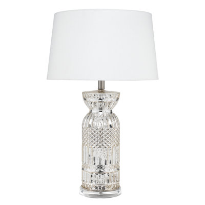 Lampe de table argentée 25 po Maffra