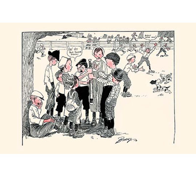 « starting the season » par clare briggs, reproduction d’art