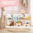 Montessori Bookshelf, 5-Section Wooden Storage Cabinet, Toy Storage Organizer with Kids Bookshelf, FSC Safety Montessori Toy Book Shelf for Kids Rooms, Classroom, Playroom, Daycare, Preschool-836358011