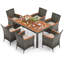 Ensemble de salle à manger rectangulaire pour 8 personnes 75 po Allye-1715855301-1715855298