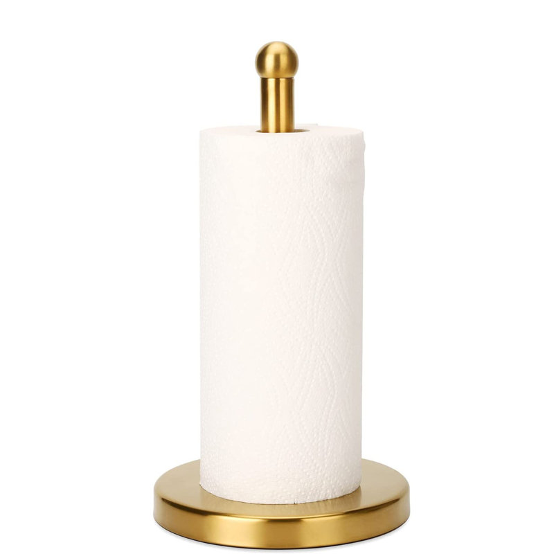 Stainless Steel Paper Towel Holder, Gold
