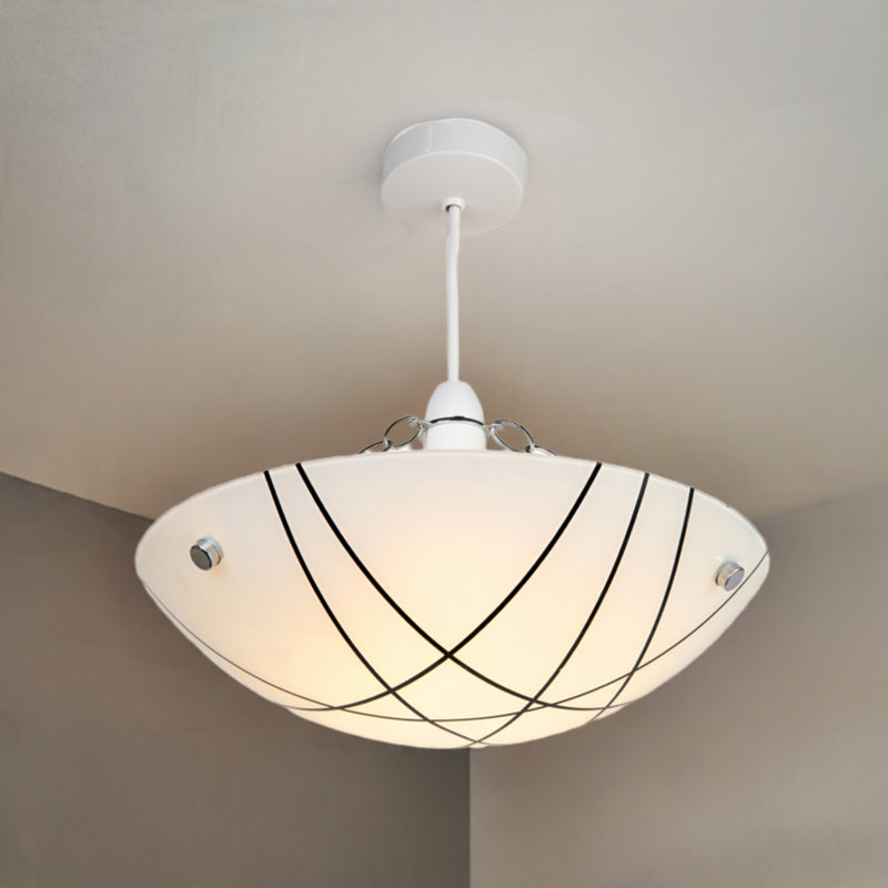 Paramore 35cm Glass Bowl Easy Fit Pendant Ceiling Shade