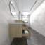Ensemble de meuble-lavabo mural double 67 po Moreno Bailey