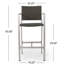 Tabouret de bar d'extérieur 30 po Balbina