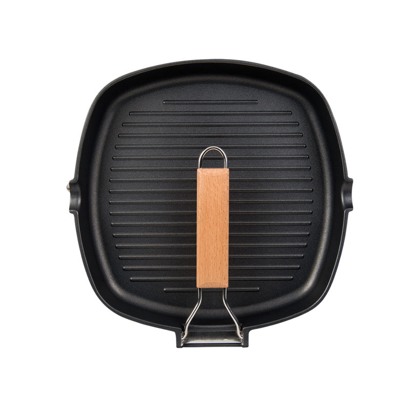 Non-Stick Aluminum Grill Pan / Griddle Set, 8.6" W