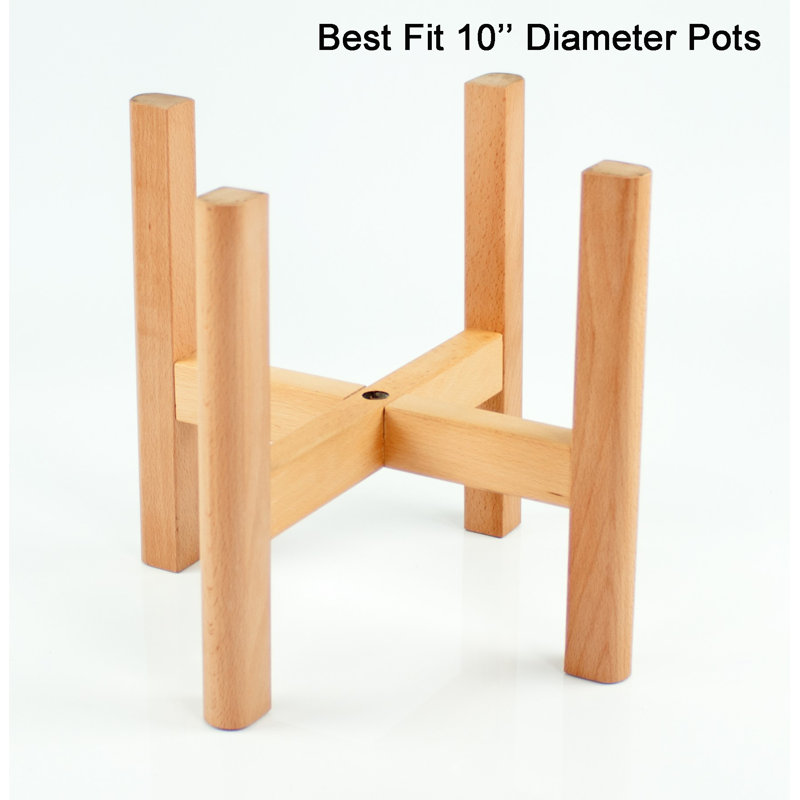 Support pour plante rectangulaire en hêtre Danube, Naturel, H 11,75 po x l 13,25 po x P 2,25 po