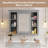 35" X 28" Wall Mounted Bathroom Storage Cabinet, Medicine Cabinet, Modern Bathroom Wall Cabinet With Mirror, Mirror Cabinet With 6 Open Shelves (Not Include Bathroom Vanity )-1965687153