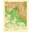Art sur toile tendue Trent Austin Design® USGS, titré: Havasupai Point Arizona Quad - USGS 1960-136086952