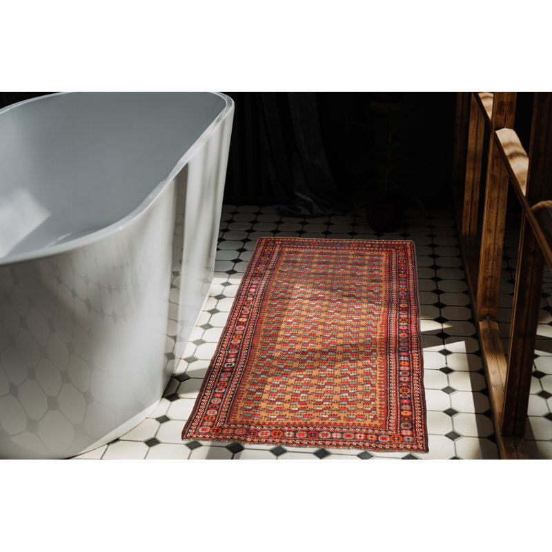Tapis unique brun de 5 pi 2 po x 9 pi 5 po Melis