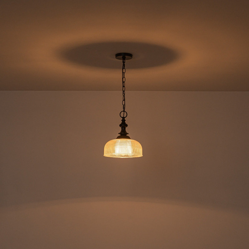 Suspension dôme à une lumière pour îlot de cuisine